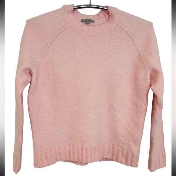 COS Soft Pink Crew Neck Wool Blend Sweater - Picture 3 of 10